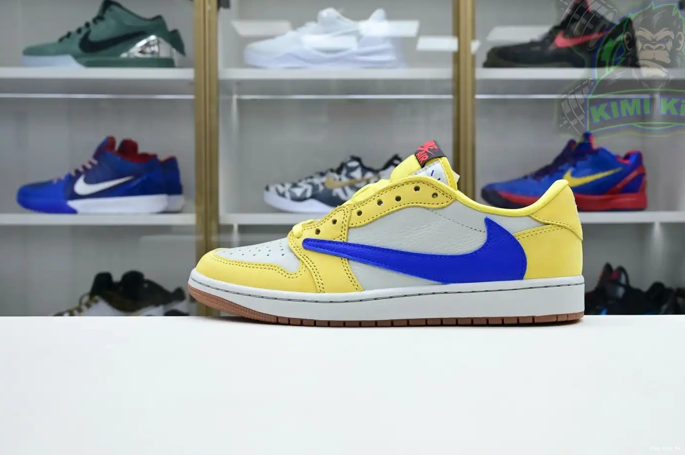 Kimikick Air 1Low x Jordan Canary Scott Travis Jordan 0325